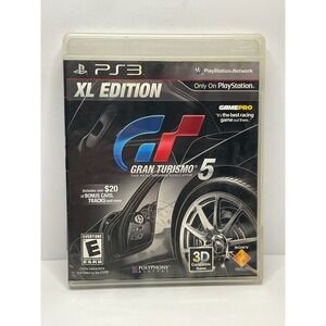 Sony Gran Turismo 5 XL Edition PS3 PlayStation 3 Racing Game 2012 CIB V161